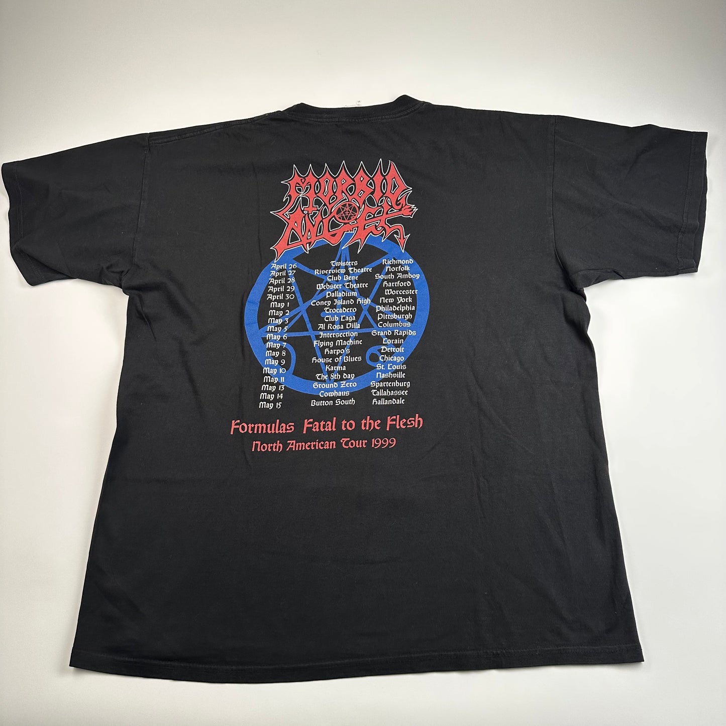 Vintage 1999 Morbid Angel Shirt XL Lava Of Love