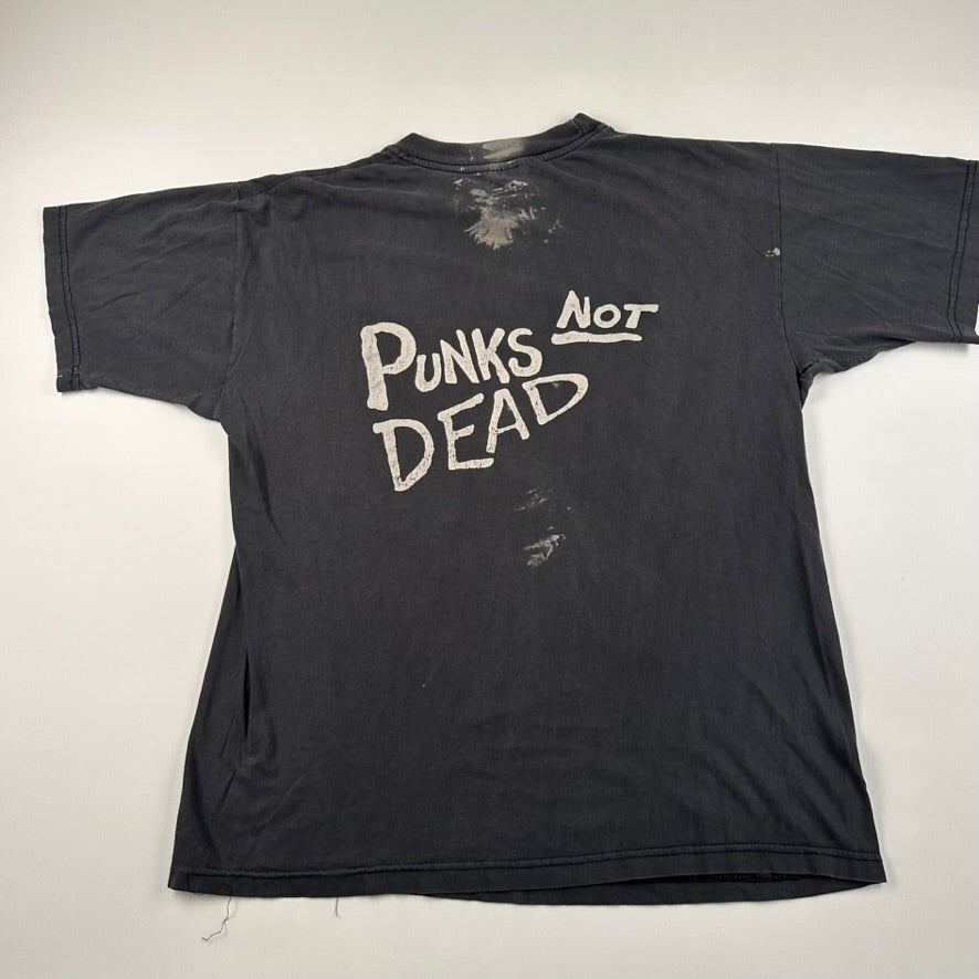 Vintage 90s Punks Not Dead Shirt Large