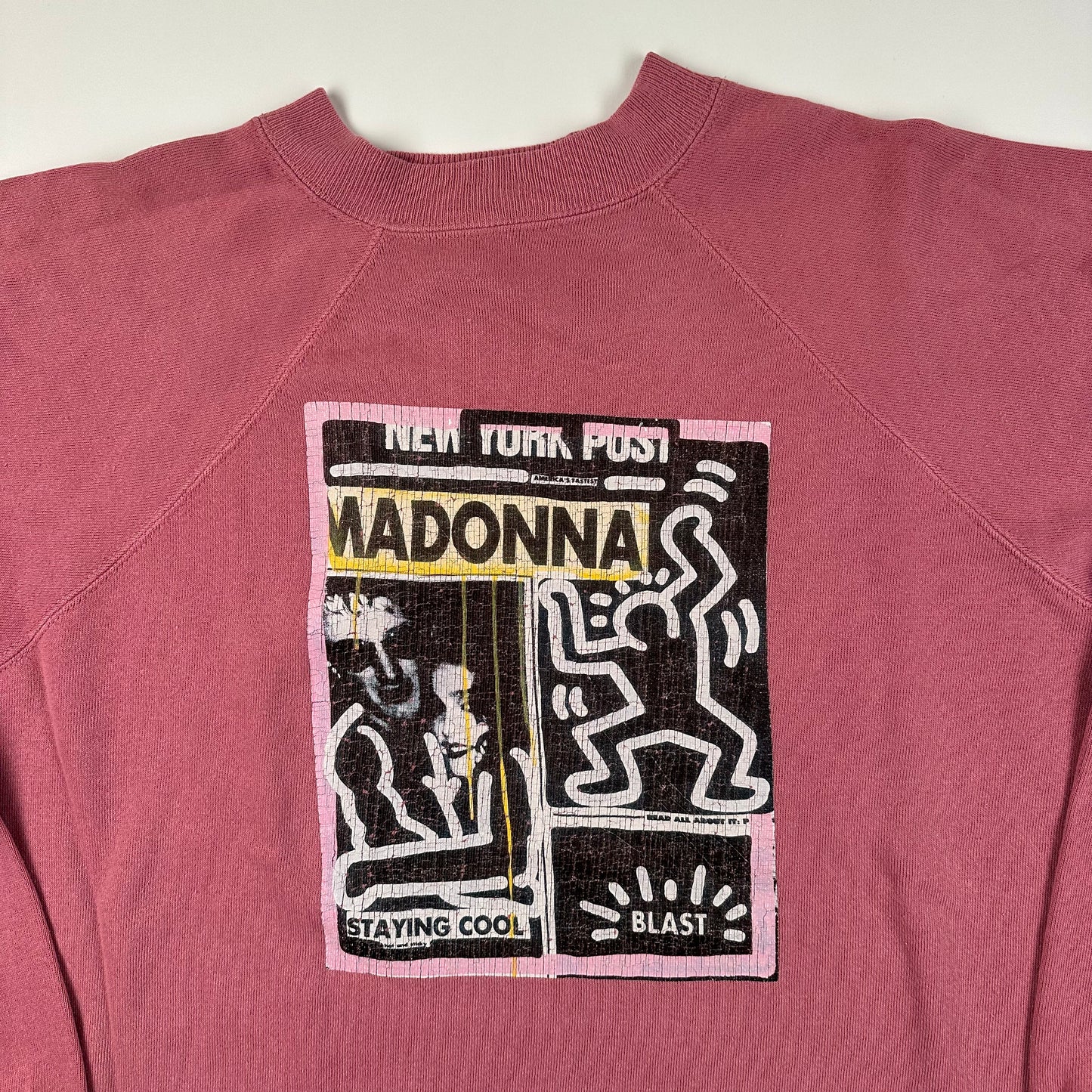 Vintage 90s Madonna Keith Haring Crewneck Sweatshirt XL