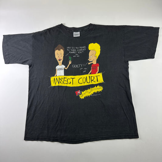 Vintage 1993 Beavis And Butthead Shirt XL Insect Court