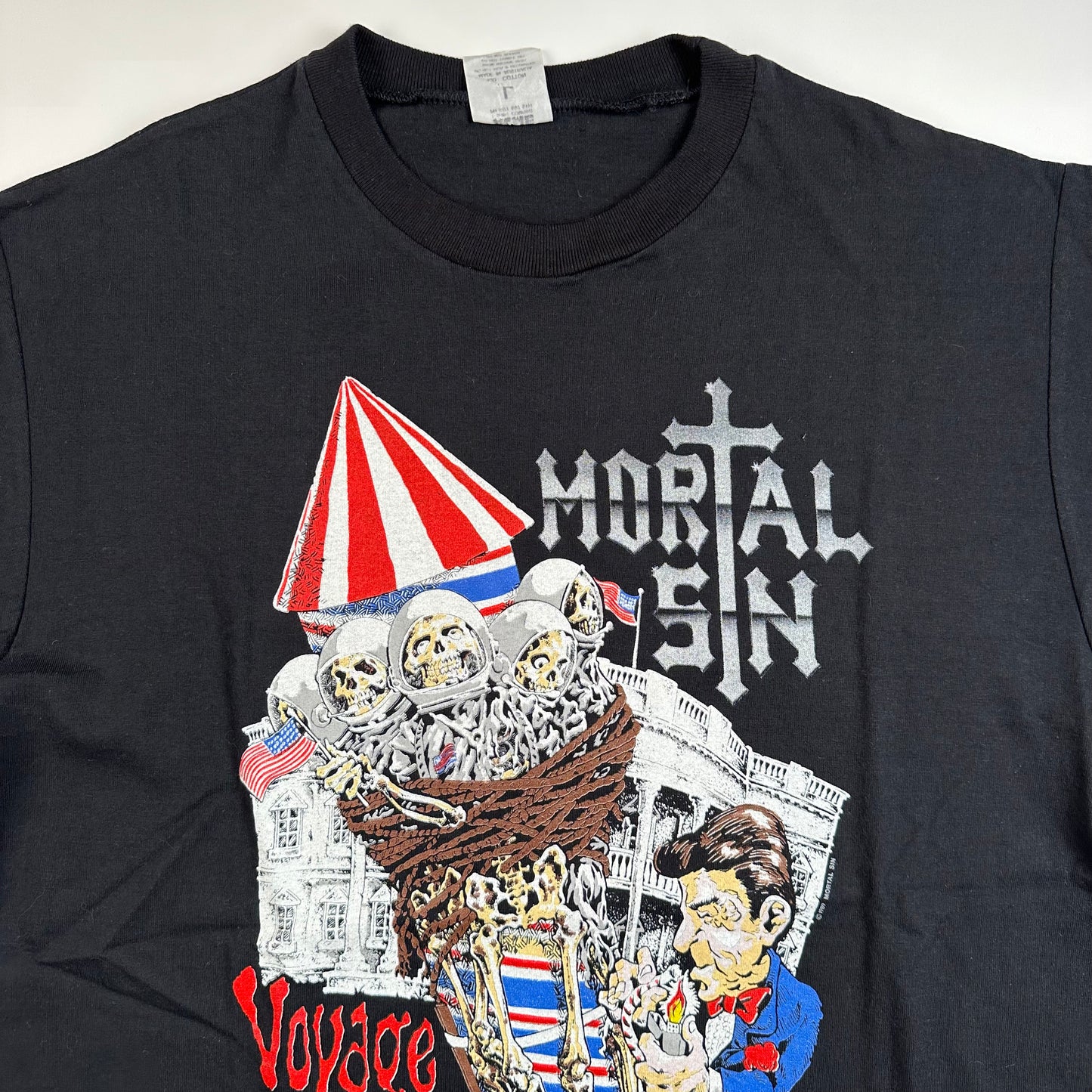 Vintage 1989 Mortal Sin Shirt Large Voyage