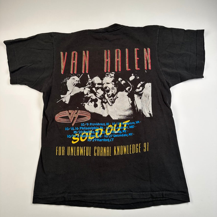 Vintage 1991 Van Halen Shirt Medium Unlawful Carnal