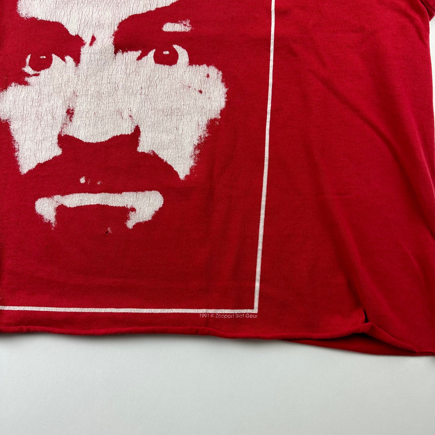 Vintage 1991 Charles Manson Cropped Shirt Large Charlie Dont Surf