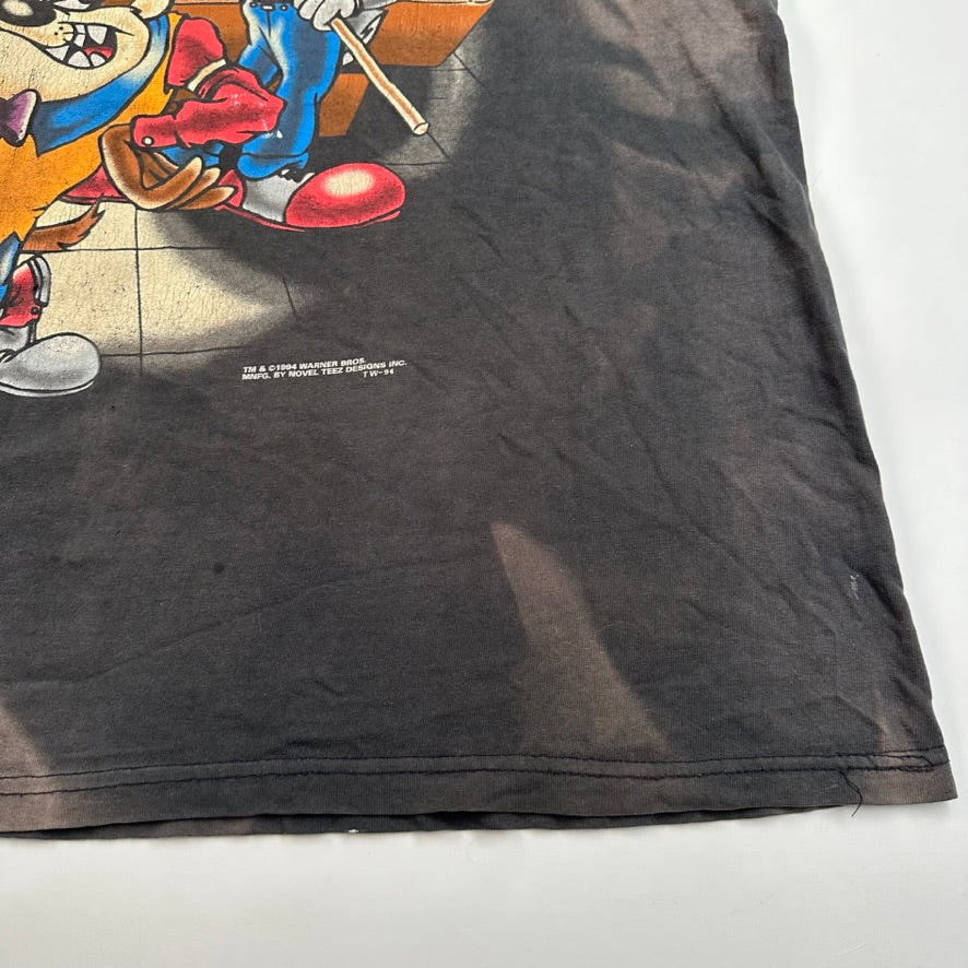 Vintage 1994 Taz Pool Shirt XL Looney Tunes