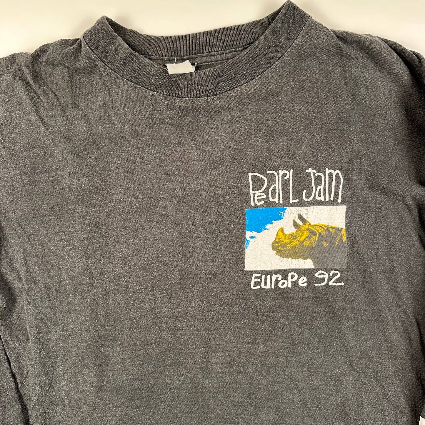 Vintage 1992 Pearl Jam Long Sleeve Shirt XL Europe Tour