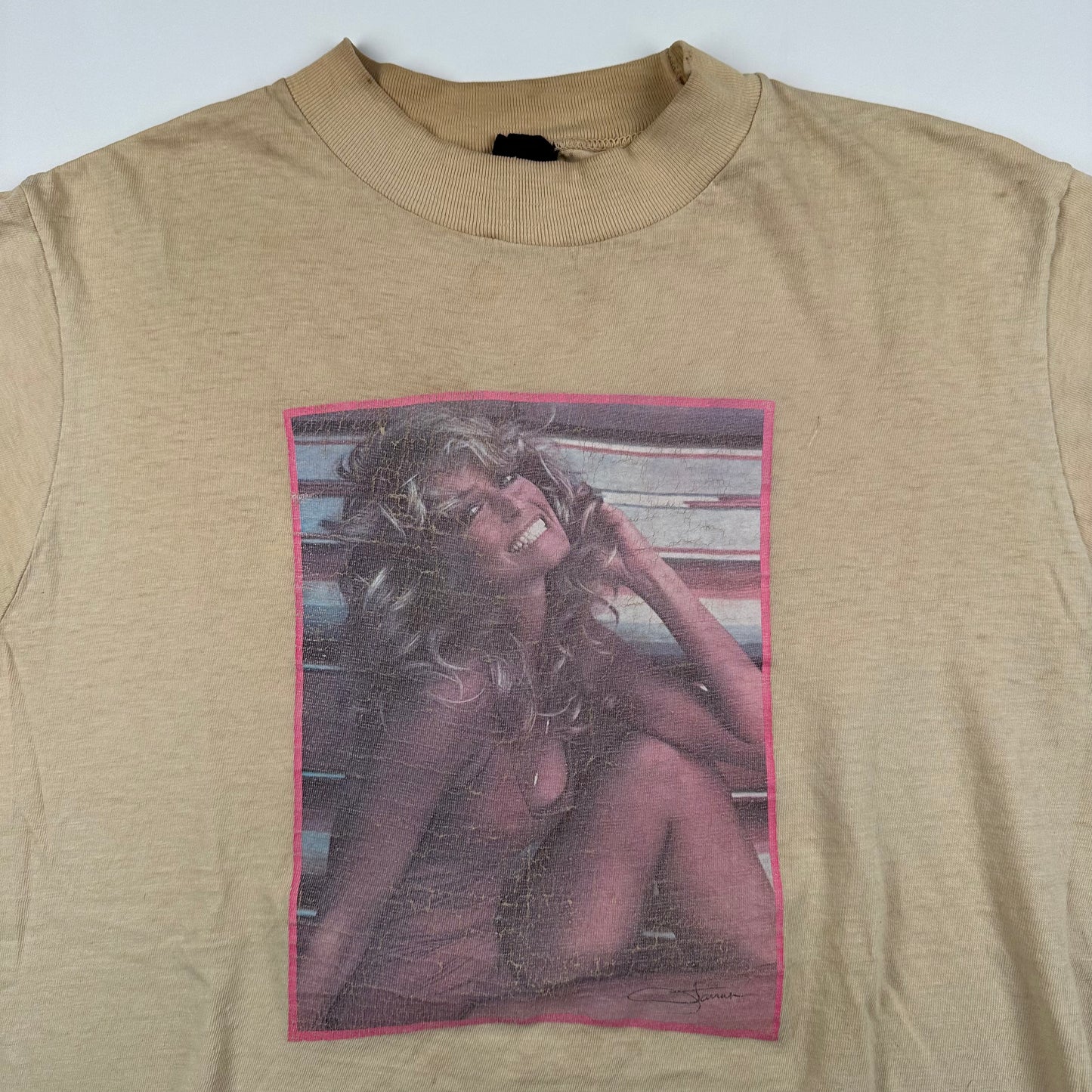 Vintage 80s Farrah Fawcett Shirt Large