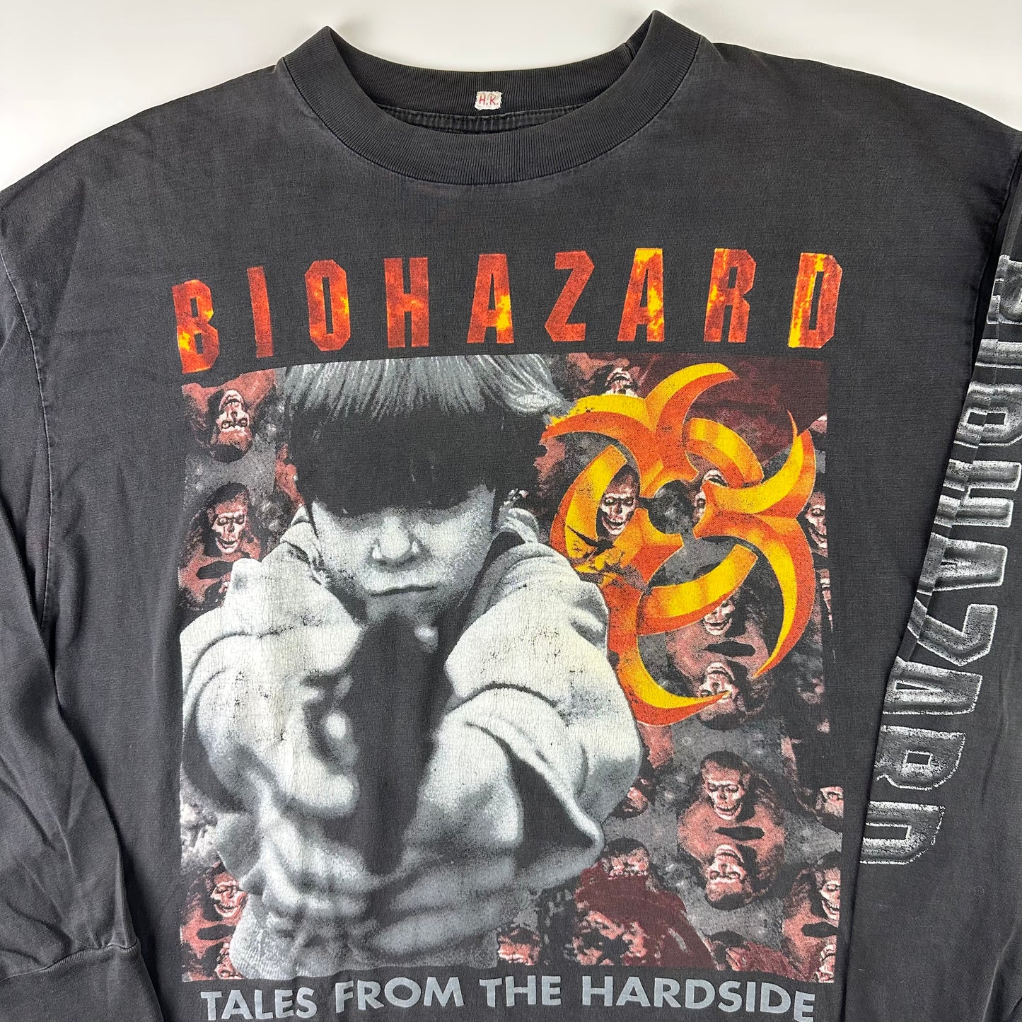 Vintage 90s Biohazard Long Sleeve Shirt XL Tales From The Hardside