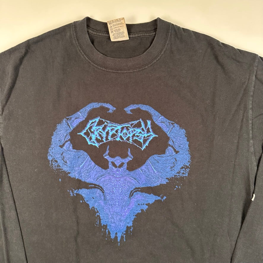 Vintage 90s Cryptopsy Long Sleeve Shirt XL Whispers Supremacy