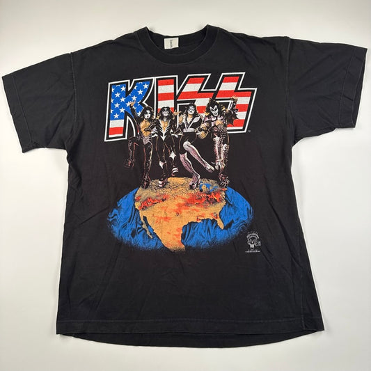 Vintage 1996 Kiss Shirt XL Tiger Stadium