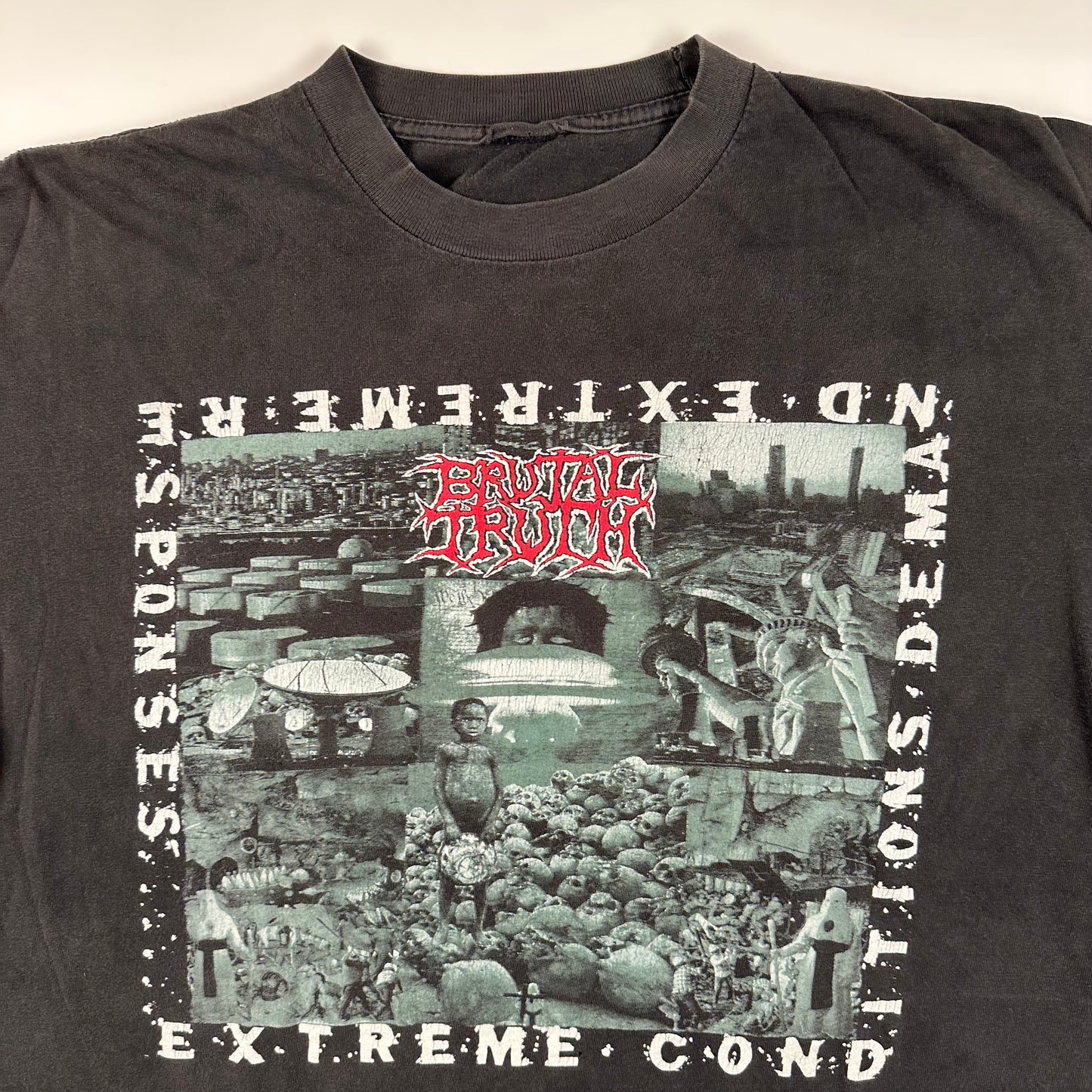 Vintage 90s Brutal Truth Shirt XL Extreme