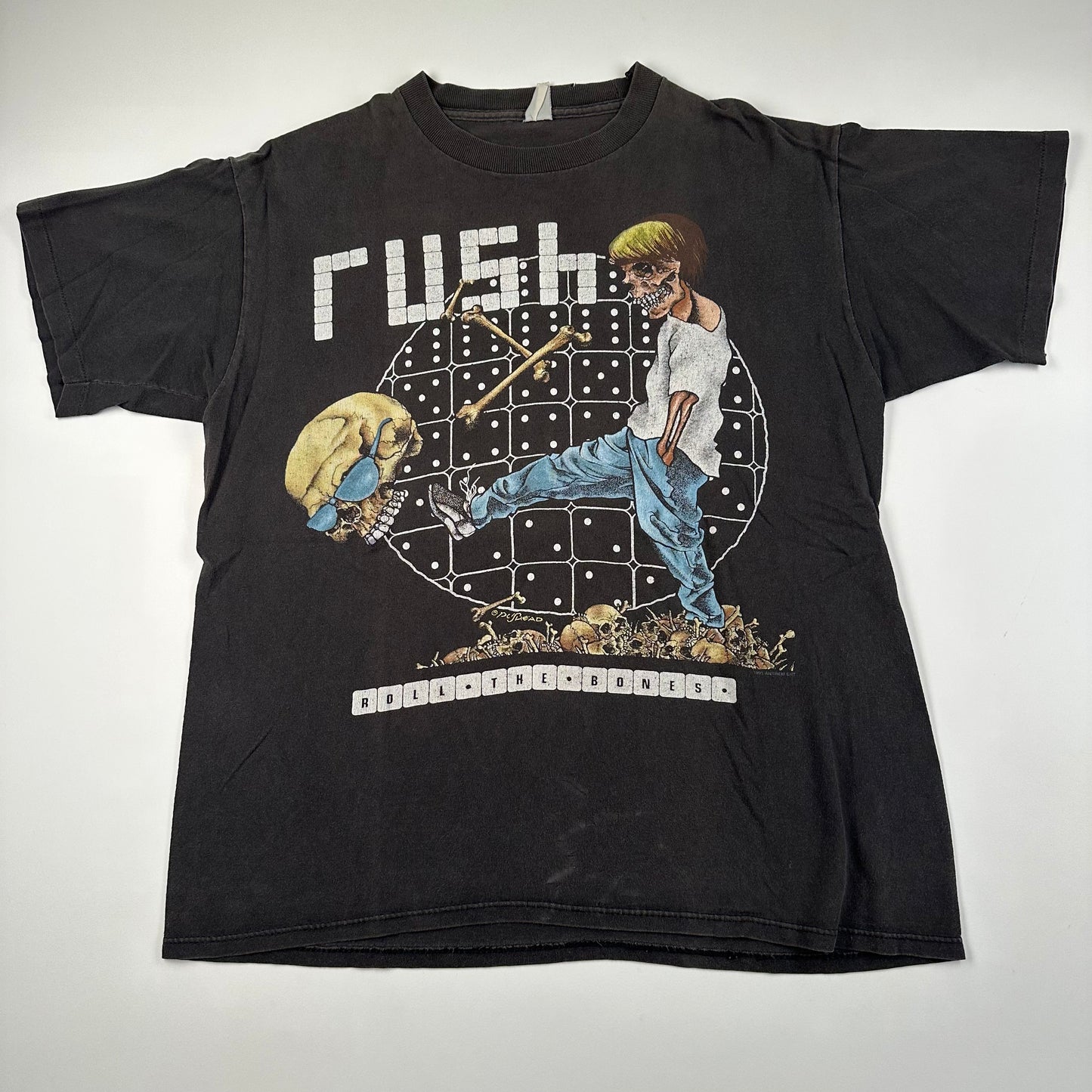 Vintage 1991 Rush Shirt Large Pushead