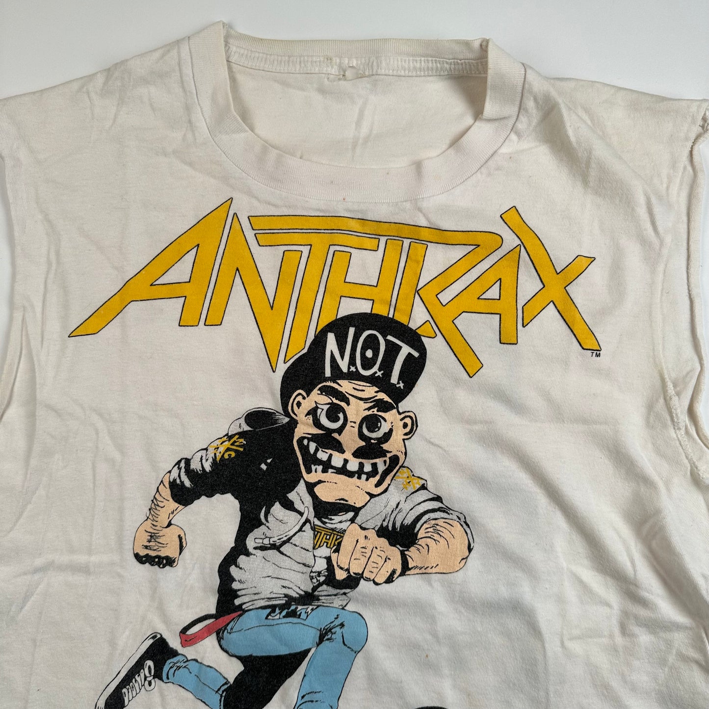 Vintage 1987 Anthrax Sleeveless Shirt Small Mosh It Up