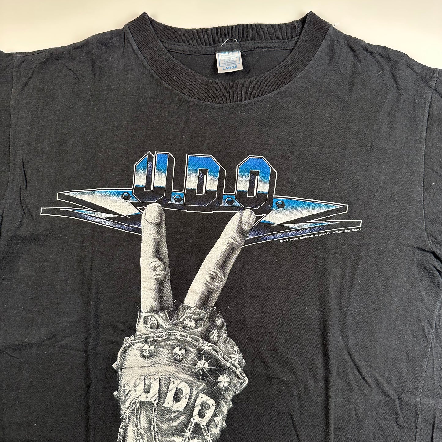 Vintage 1989 U.D.O. Shirt Large Mean Machine