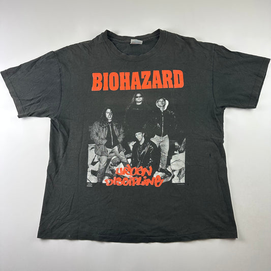 Vintage 1992 Biohazard Shirt XL Urban Discipline