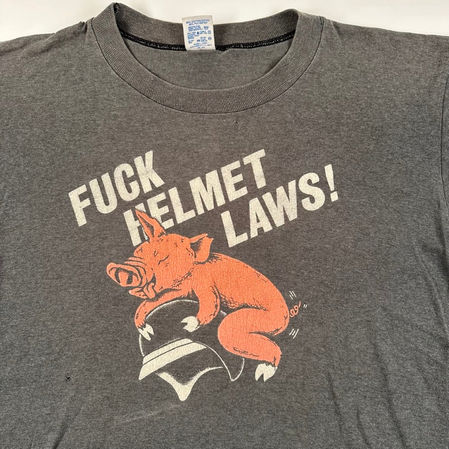 Vintage 90s F*ck Helmet Laws! Shirt Large