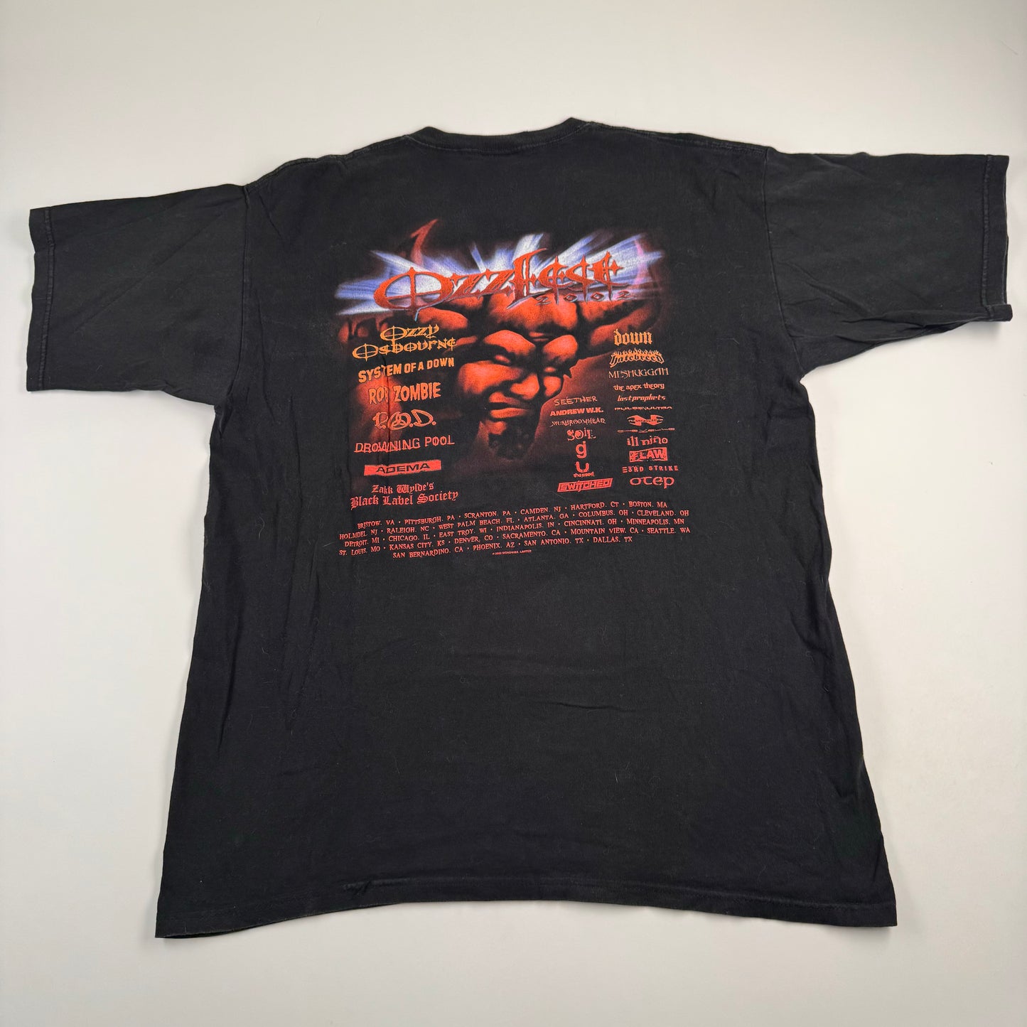 Vintage 2002 Ozzfest Shirt XL