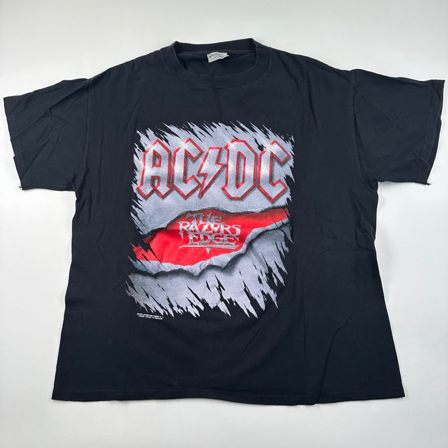 Vintage 1990 AC/DC Shirt XL The Razors Edge – Madd Vintage
