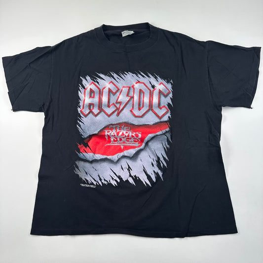 Vintage 1990 AC/DC Shirt XL The Razors Edge