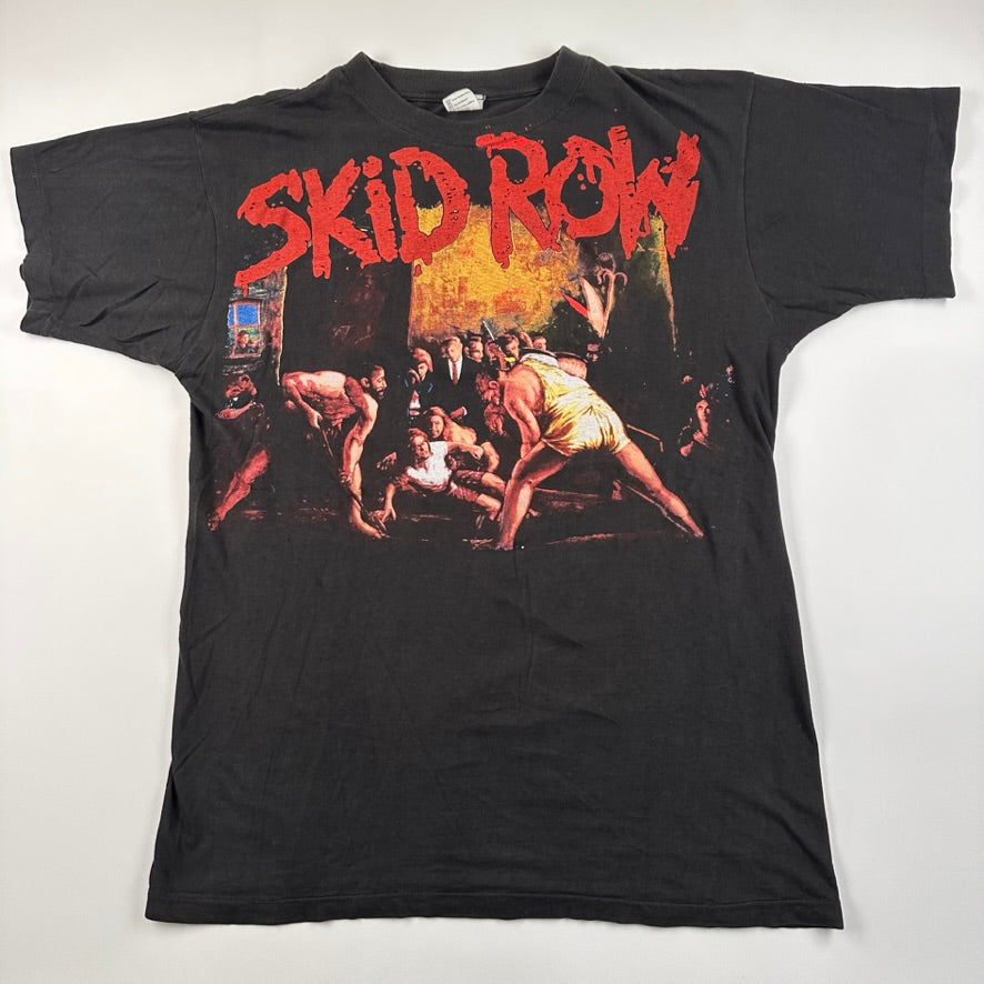 Vintage 1991 Skid Row Shirt Large Slave To The Grind