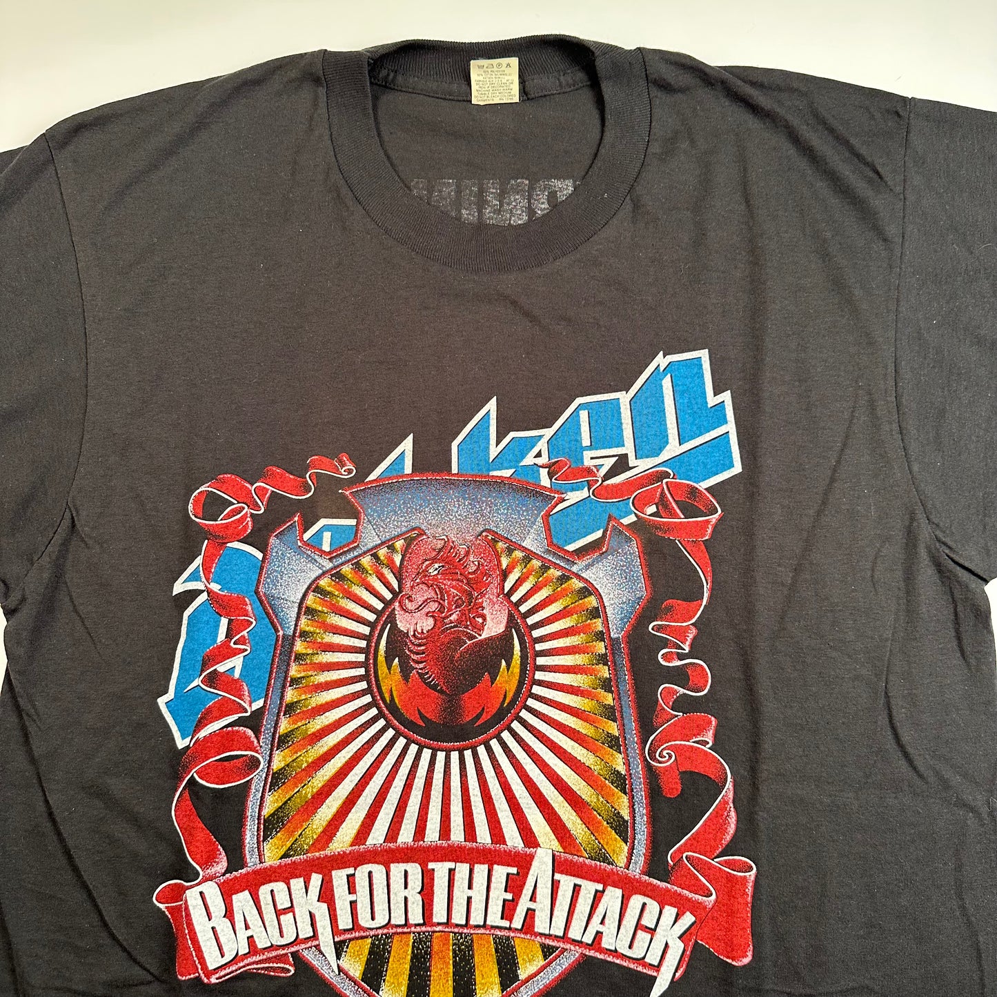 Vintage 80s Dokken Shirt Large Back For The Attack