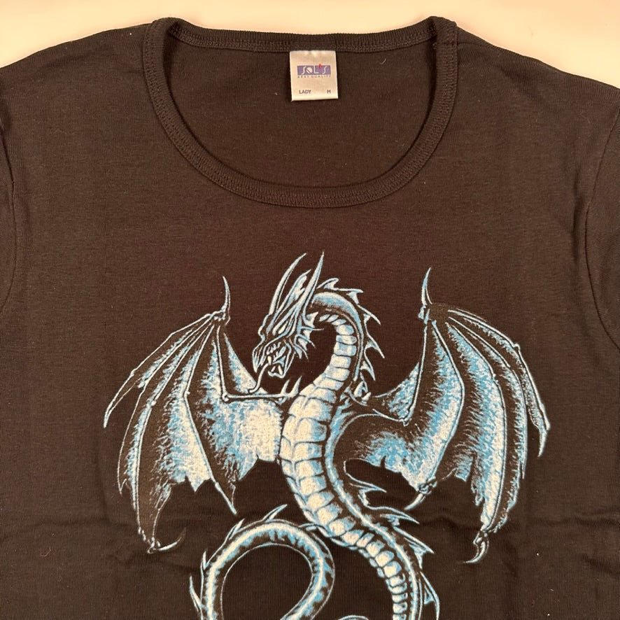 Vintage 2000s Dragon Womens Shirt Medium