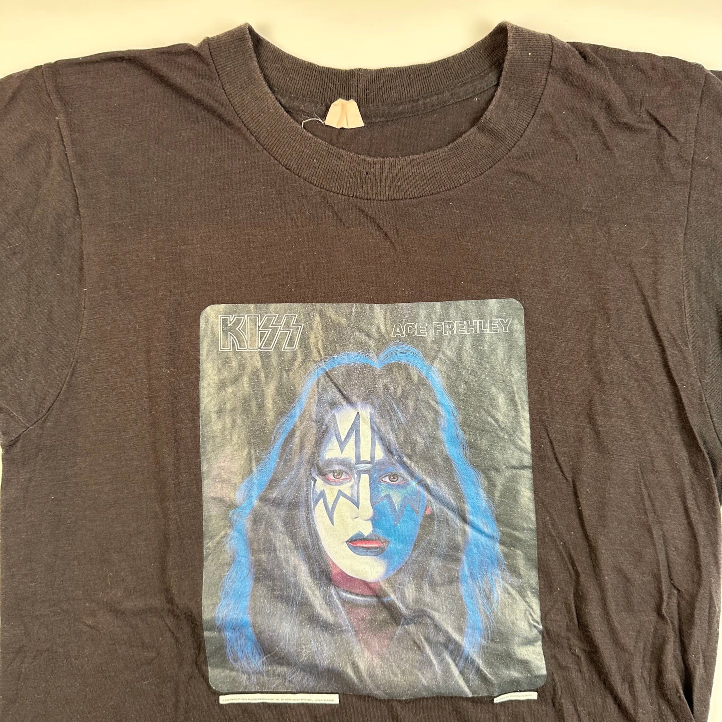 Vintage 70s Kiss Ace Frehley Shirt Small