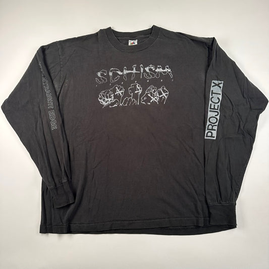 Vintage 90s Schism Long Sleeve Shirt XL NYC Straight Edge Project X