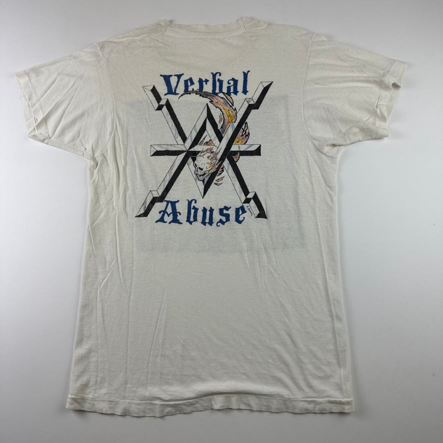 Vintage 1986 Verbal Abuse Shirt XL Rocks Your Liver