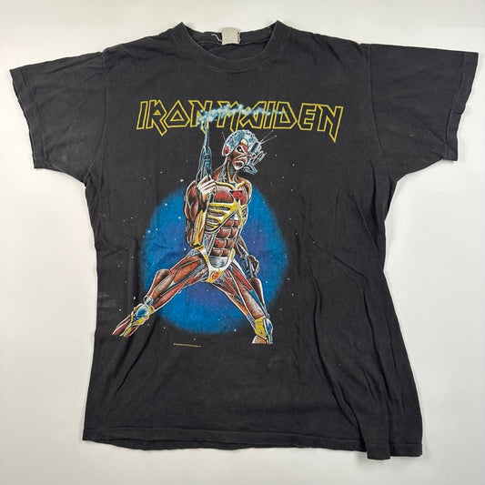 Vintage 1986 Iron Maiden Shirt Medium Somewhere In Time