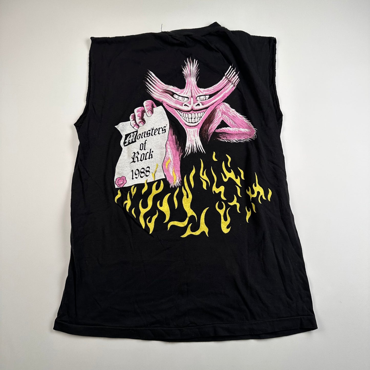 Vintage 1988 Iron Maiden Sleeveless Shirt Medium The Evil That Men Do