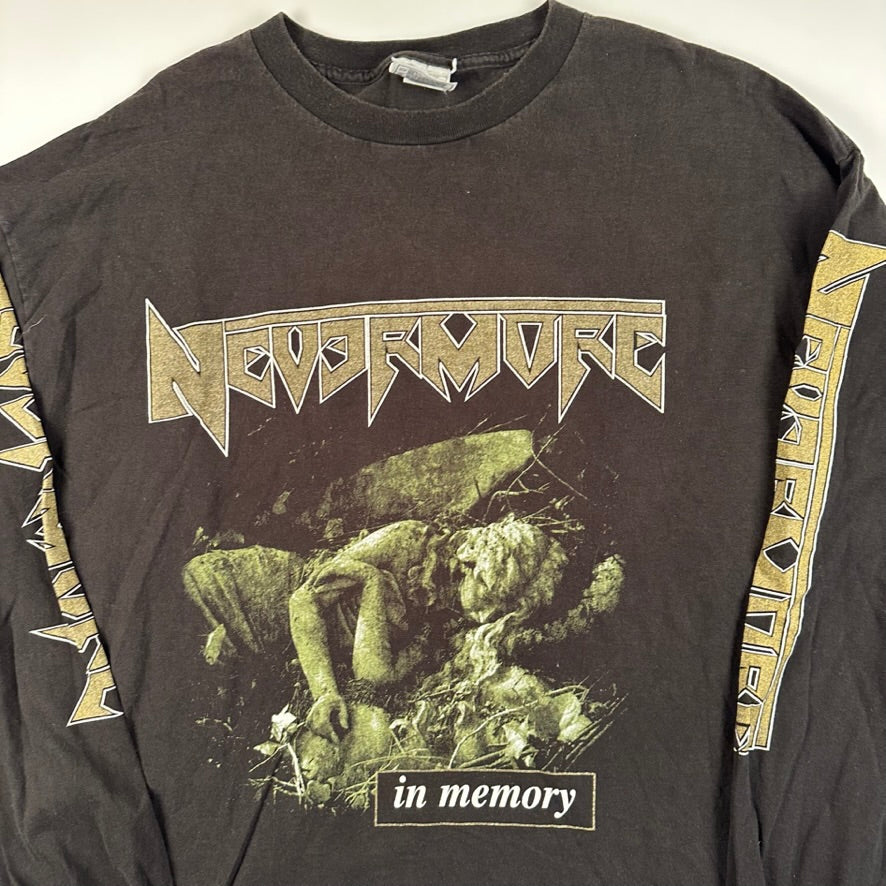 Vintage 1997 Nevermore Long Sleeve Shirt XL In Memory