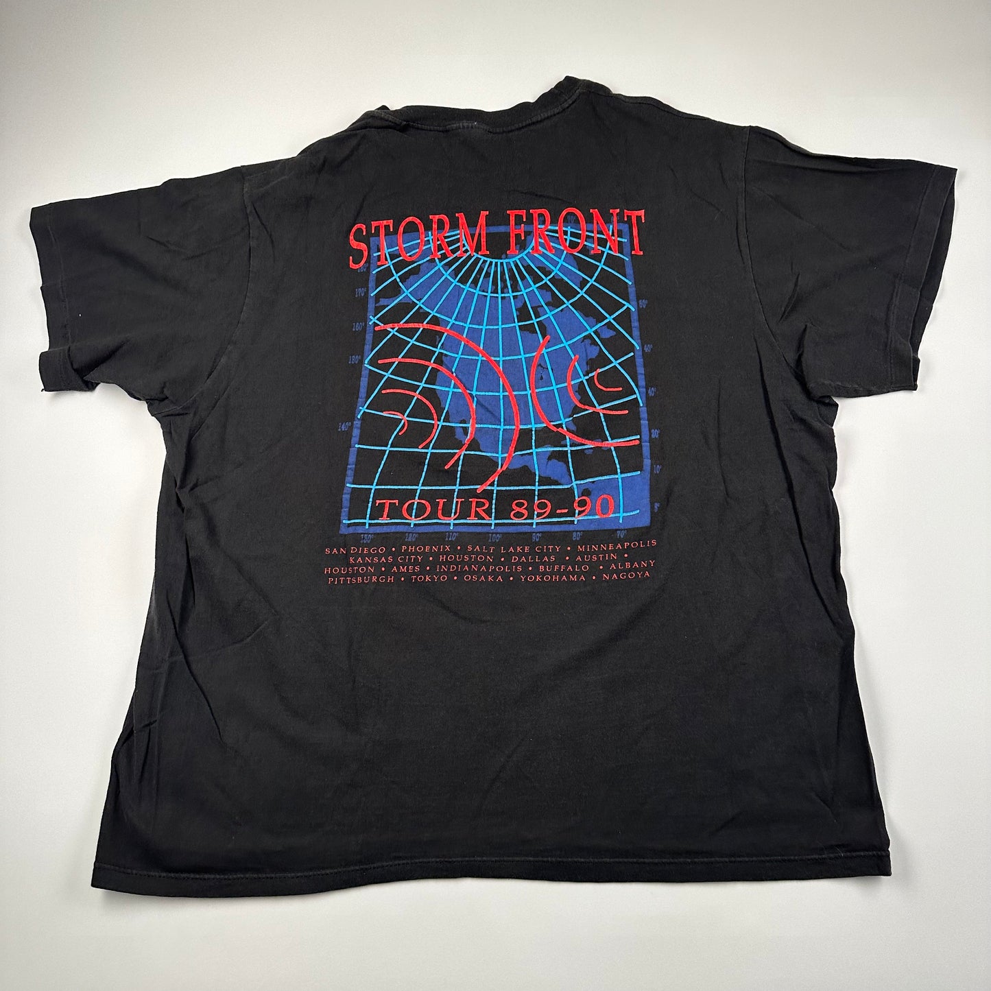 Vintage 1989 Billy Joel Shirt Large Storm Front