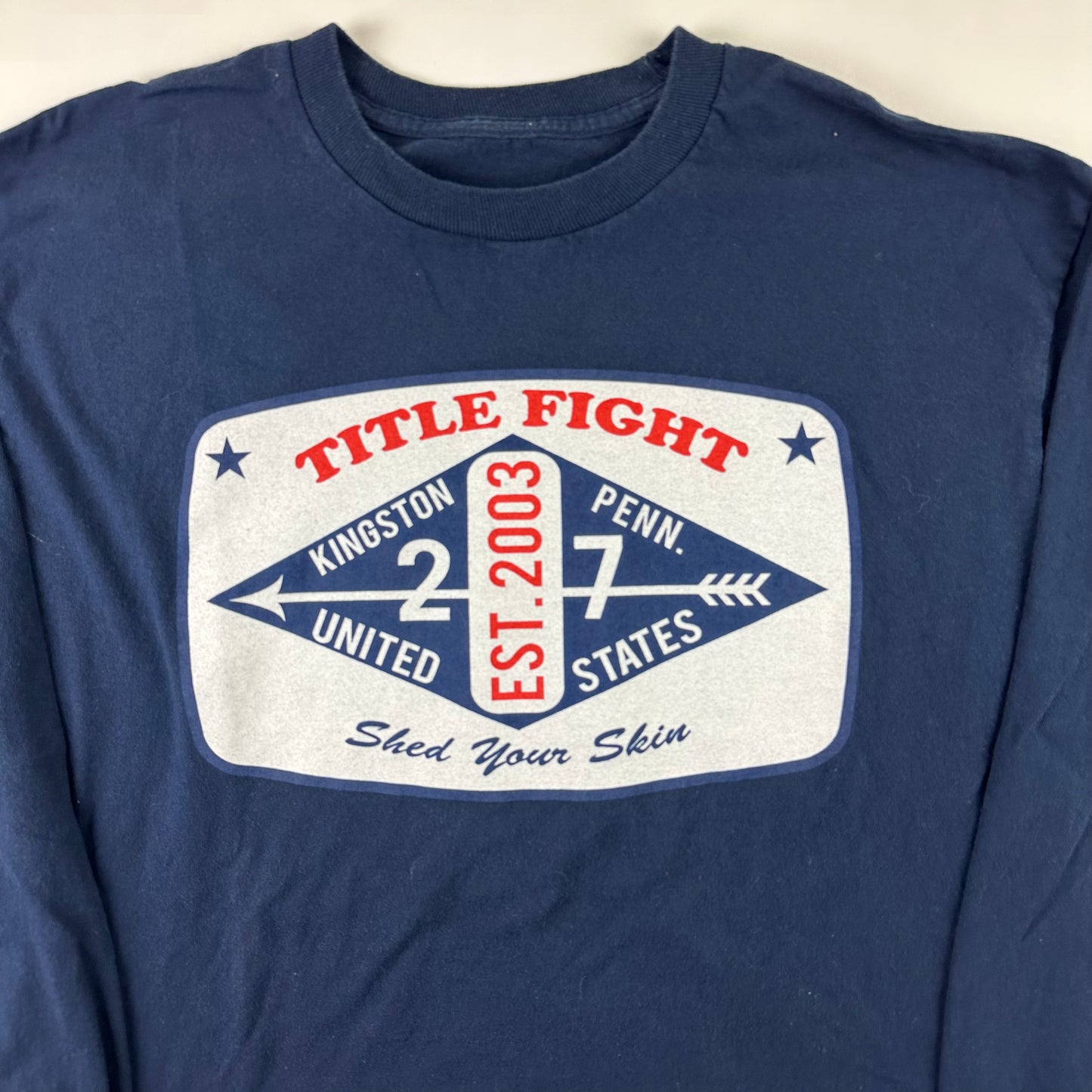 Title Fight Long Sleeve Shirt Large Shed Your Skin