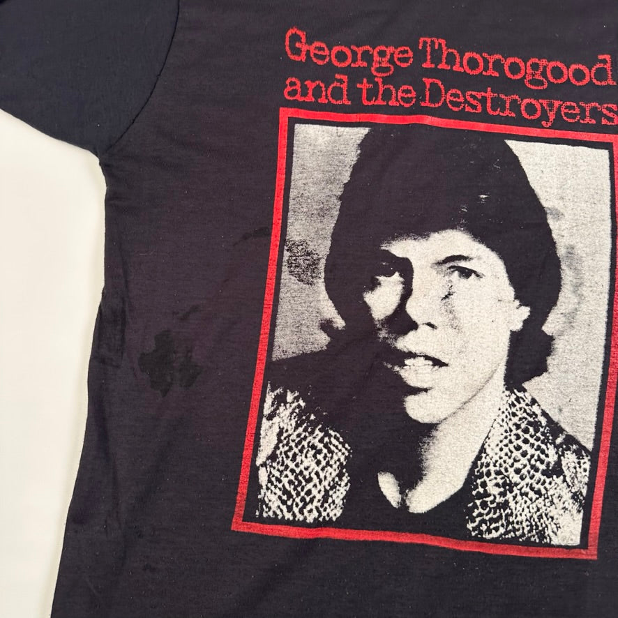 Vintage 1982 George Thorogood and The Destroyers Shirt Medium Canadian