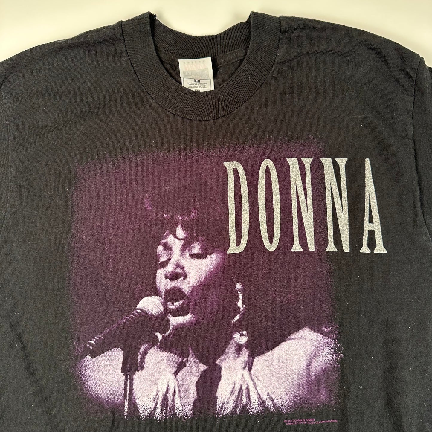 Vintage 90s Donna Summer Shirt Medium Midnight