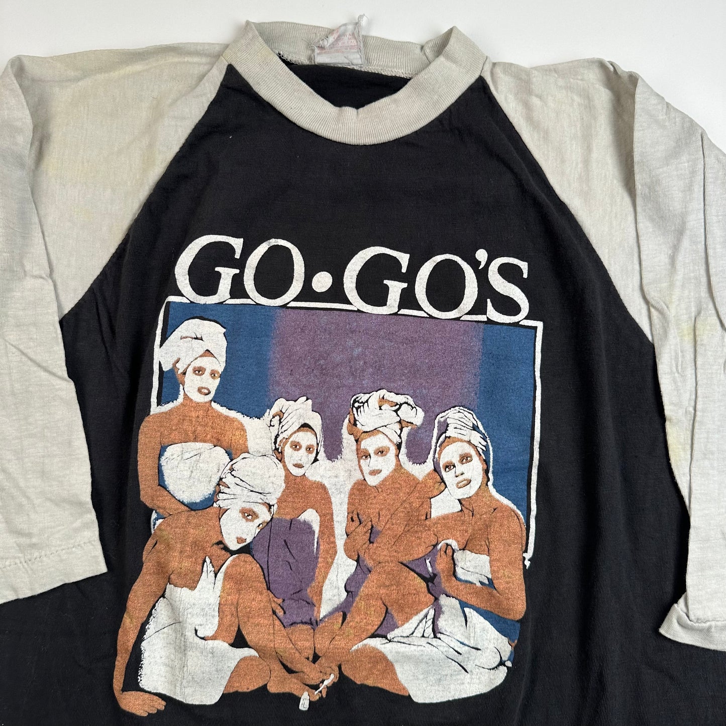 Vintage 80s Go Gos Shirt Large Our Lips Are Sealed