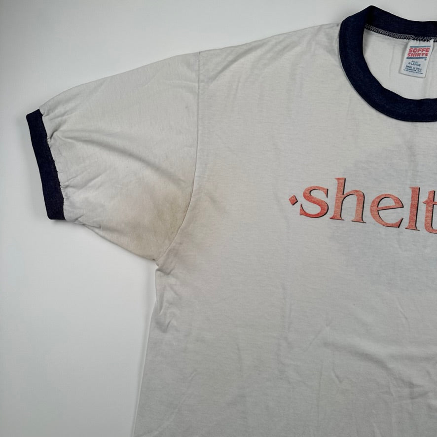 Vintage 90s Shelter Ringer Shirt XL