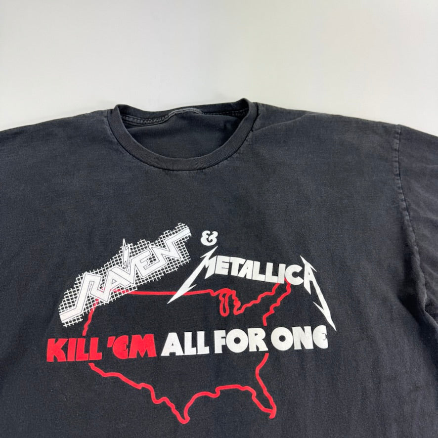Vintage 2000s Metallica Shirt Large Raven Tour Kill Em All