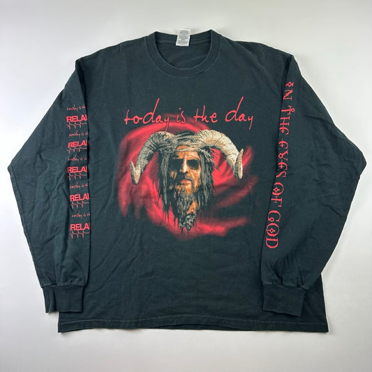 Vintage 90s Today Is The Day Long Sleeve Shirt XL In The Eyes Of God