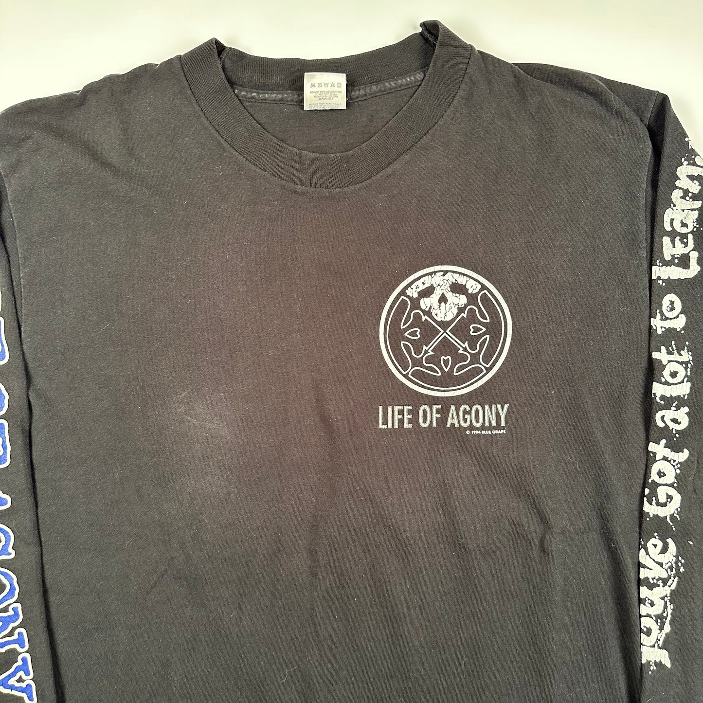 Vintage 1994 Life Of Agony Long Sleeve Shirt Large Respect