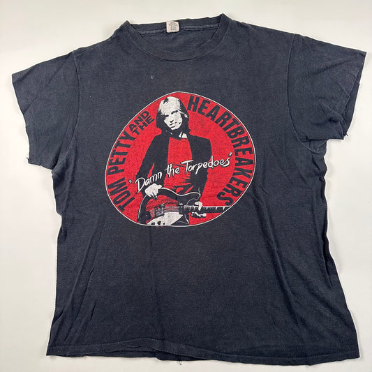 Vintage 1979 Tom Petty Shirt Large Damn The Torpedoes