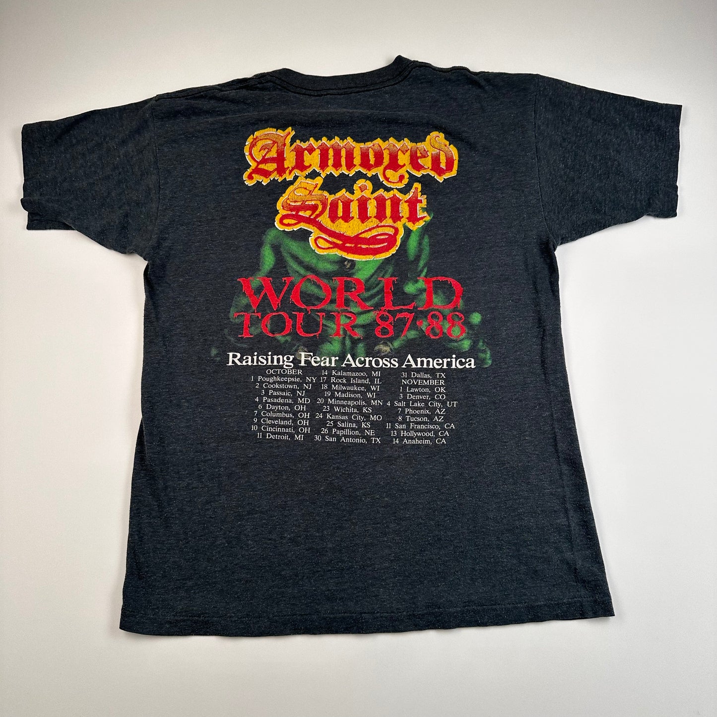 Vintage 1987 Armored Saint Shirt Medium Human Vulture 87-88