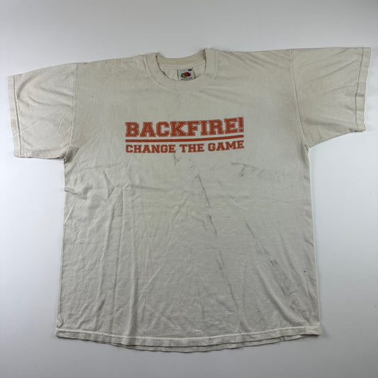 Vintage 2000s Backfire! Shirt XL Change The Game