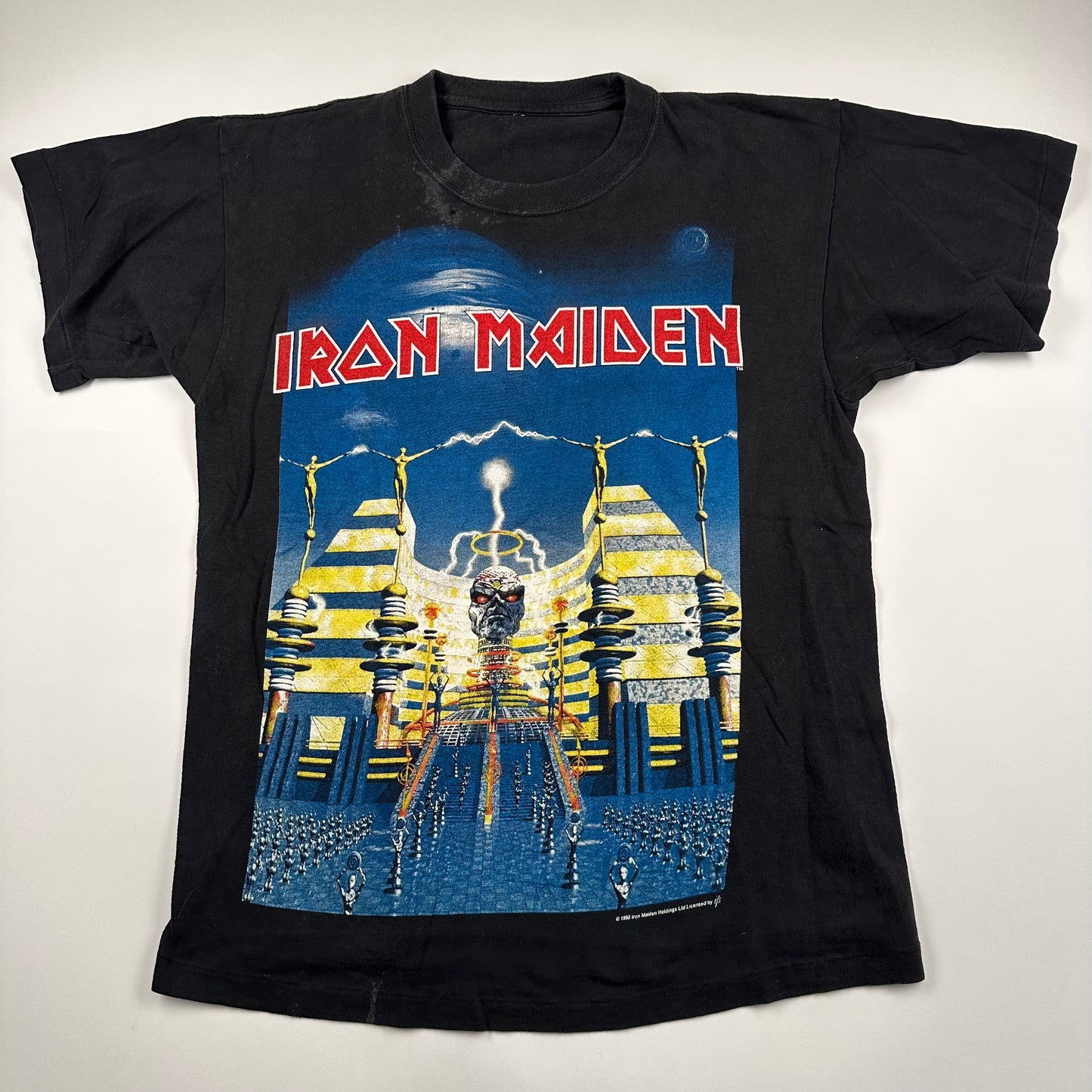 Vintage 1998 Iron Maiden Shirt Large Metal Collection Wear