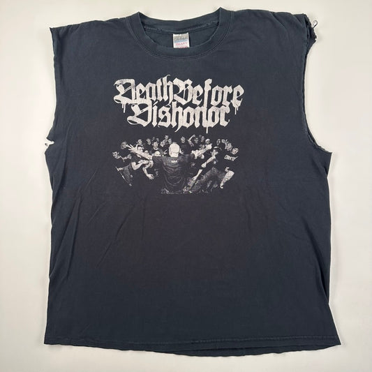 Vintage 2000s Death Before Dishonor Sleeveless Shirt XL Bridge Nine