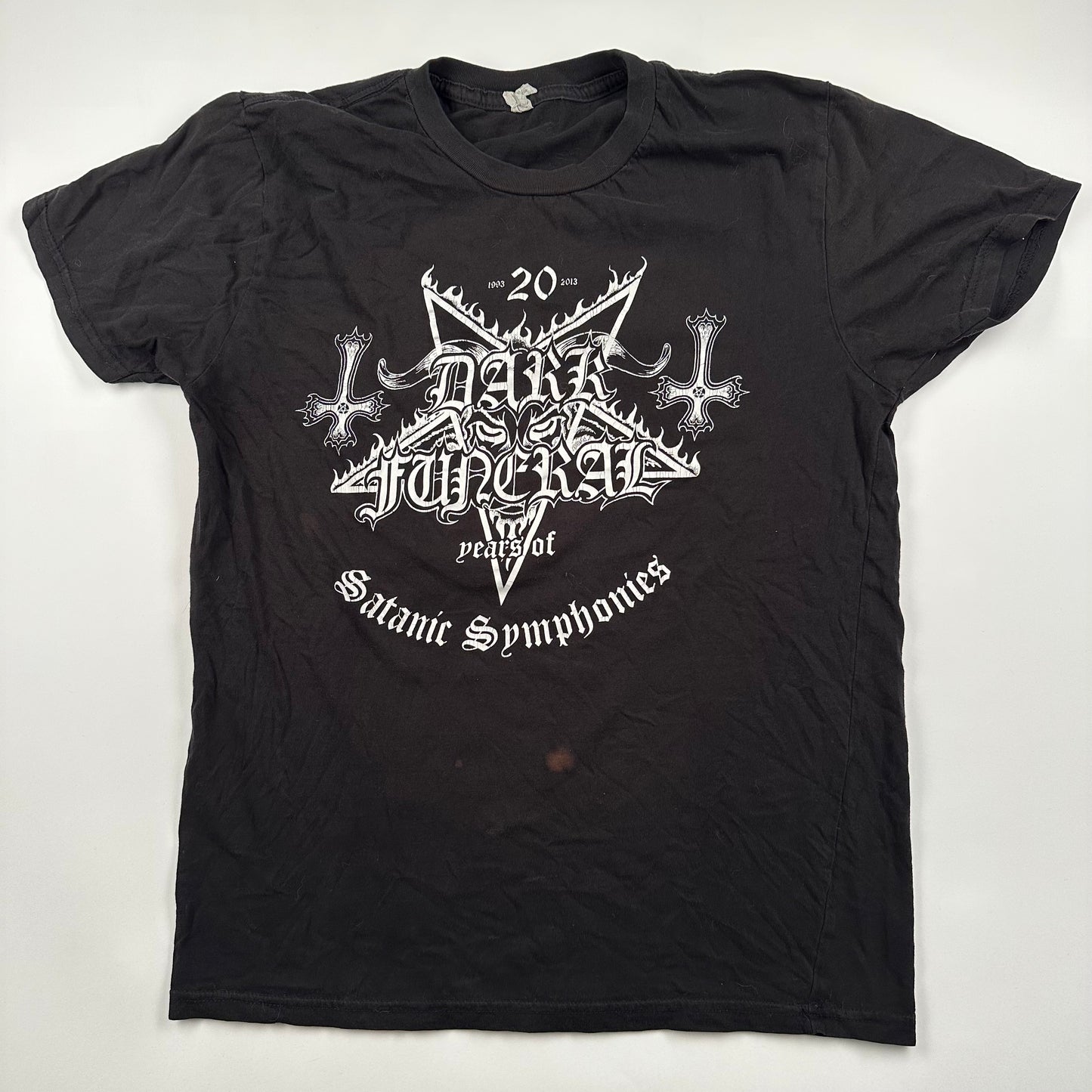 Vintage 2000s Dark Funeral Shirt Medium 20 Years Satanic Symphonies