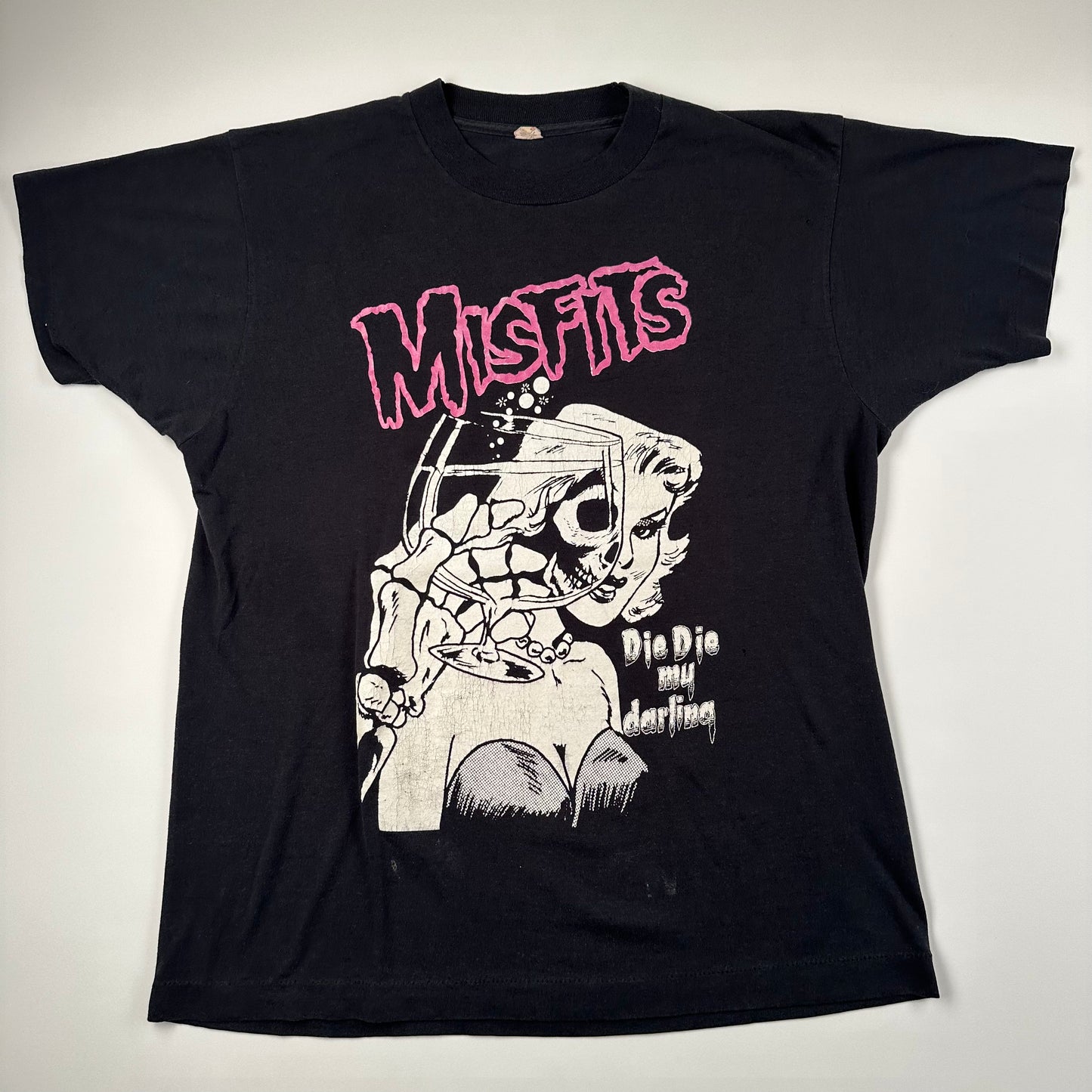 Vintage 80s Misfits Shirt Large Die Die My Darling