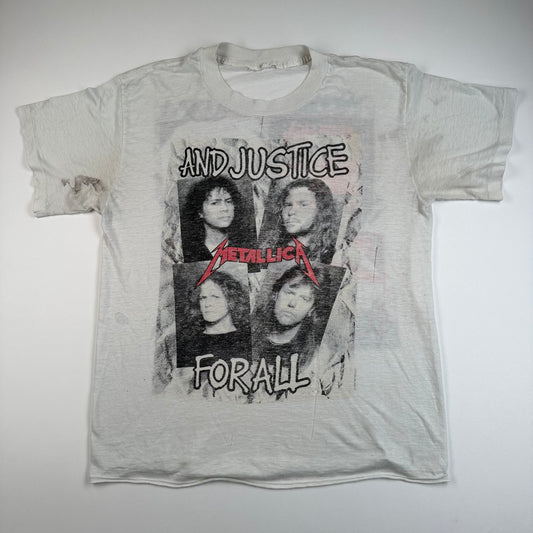 Vintage 1988 Metallica Shirt Medium And Justice For All