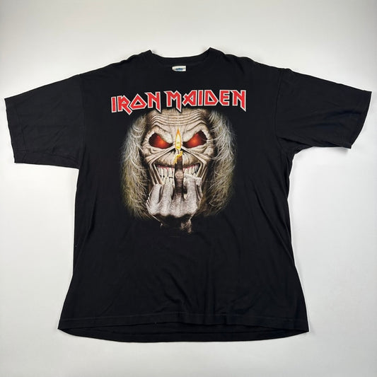 Vintage 90s Iron Maiden Shirt XL Up The Irons