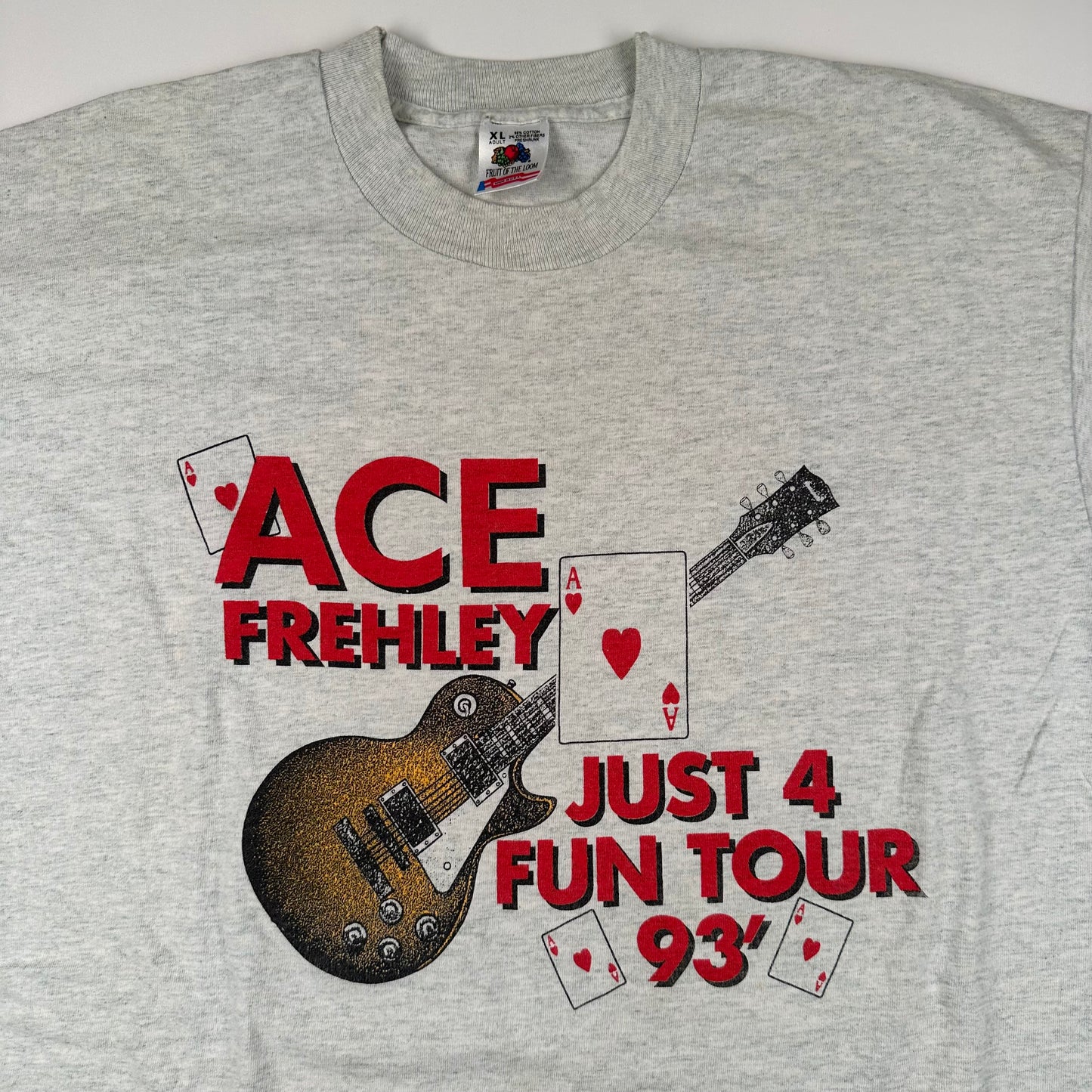 Vintage 1993 Ace Frehley Shirt XL Just 4 Fun